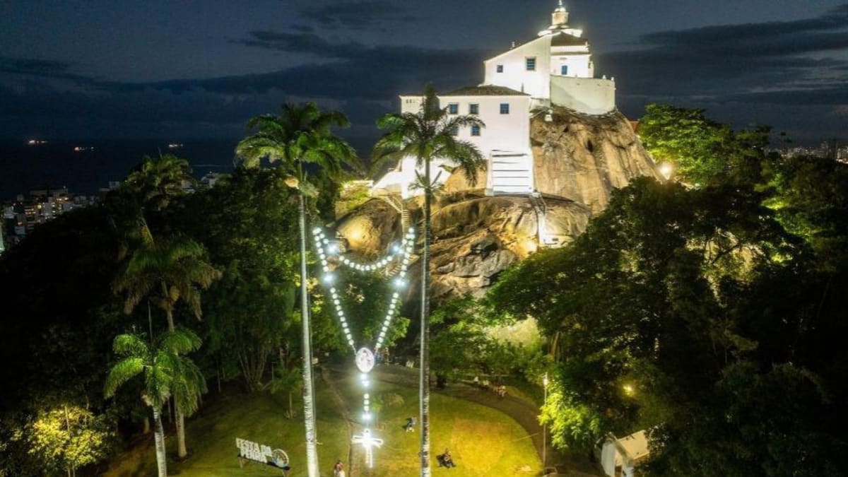 Terço Gigante será instalado neste sábado no Convento da Penha para a Festa de 2026