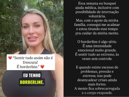 Andressa Urach relata crise emocional e alerta sobre saúde mental