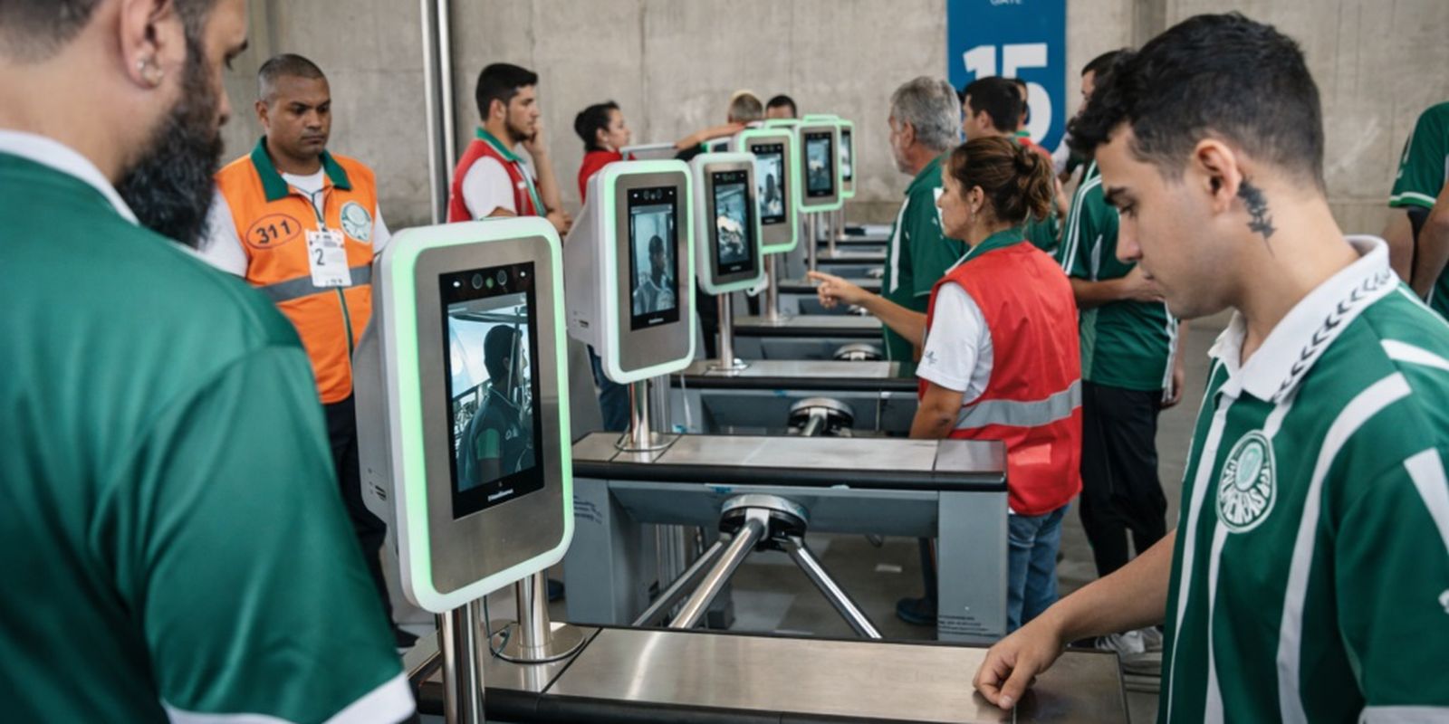 Biometria facial substitui ingressos em estádios brasileiros