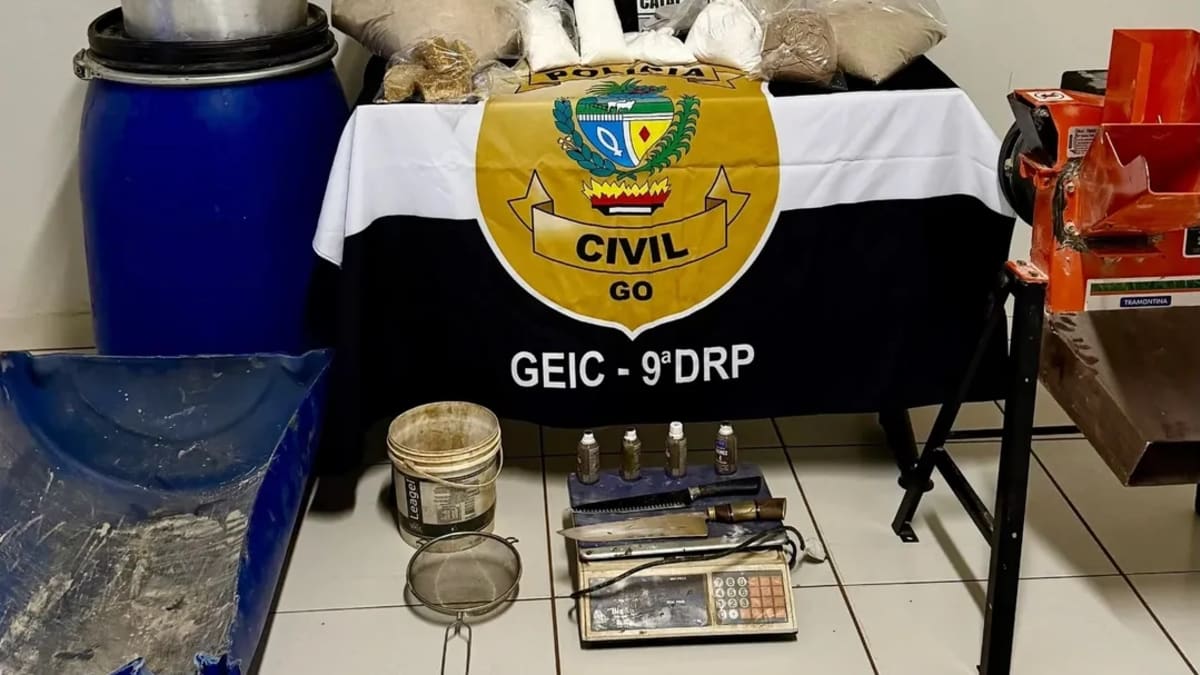 Polícia Civil apreende drogas avaliadas em R$ 1 milhão e prende suspeito em Catalão