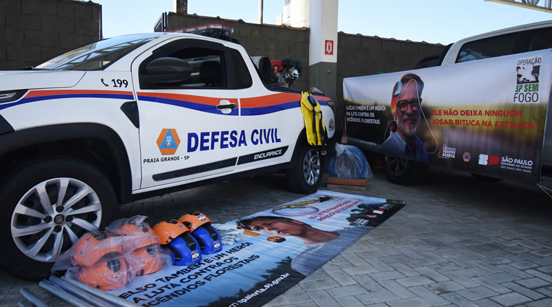 Praia Grande integra operação estadual contra incêndios e recebe novos equipamentos