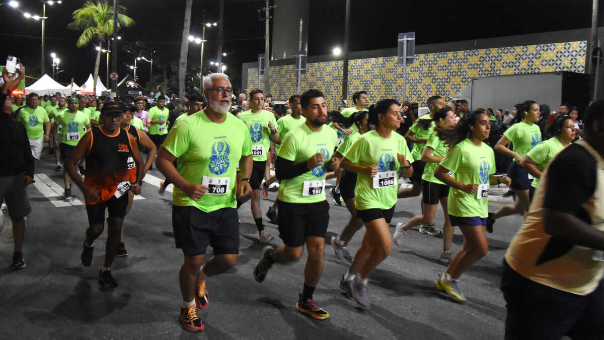 Corrida Music Night Run interdita trecho da orla em Praia Grande neste sábado