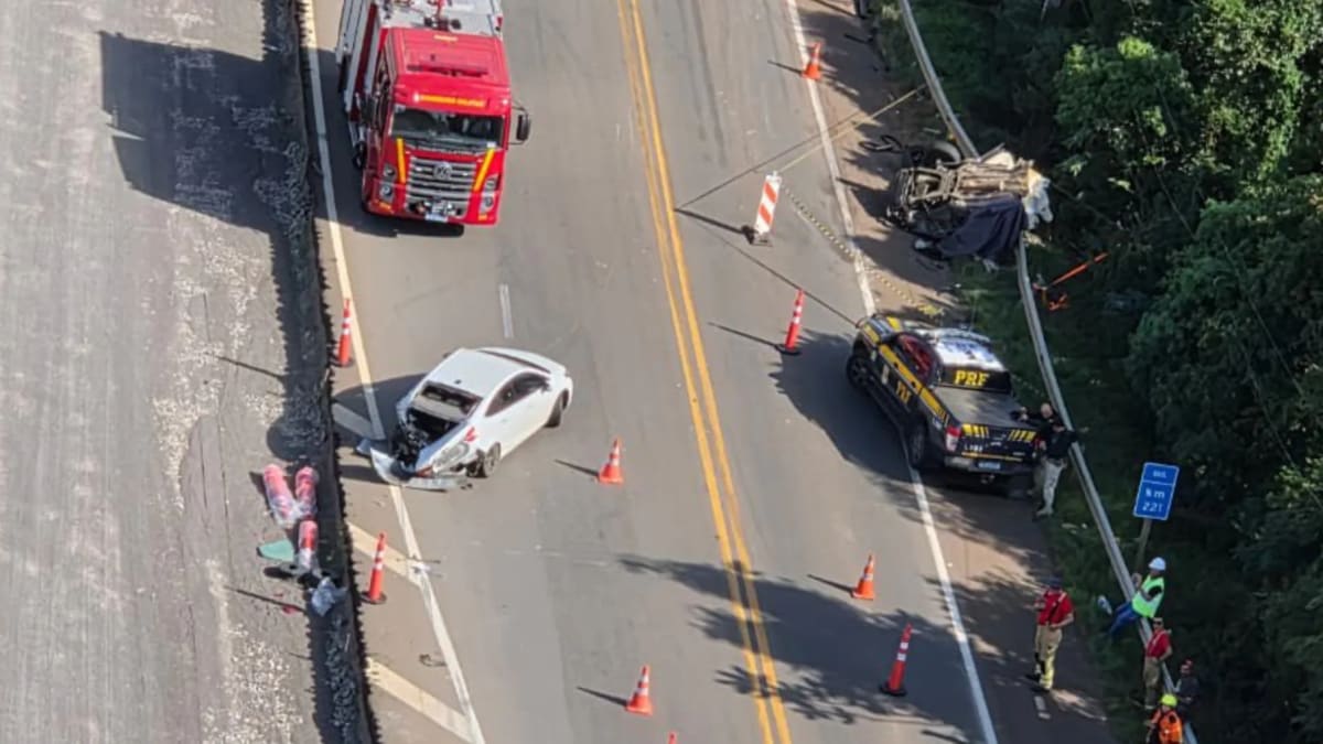 Acidente na BR-386 em Tio Hugo deixa duas mortes e dois feridos