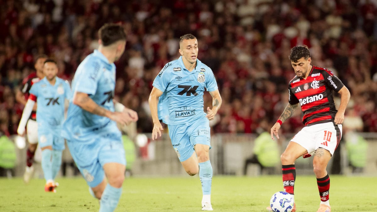 Flamengo e Santos se enfrentam no Maracanã pela 10ª rodada do Brasileirão