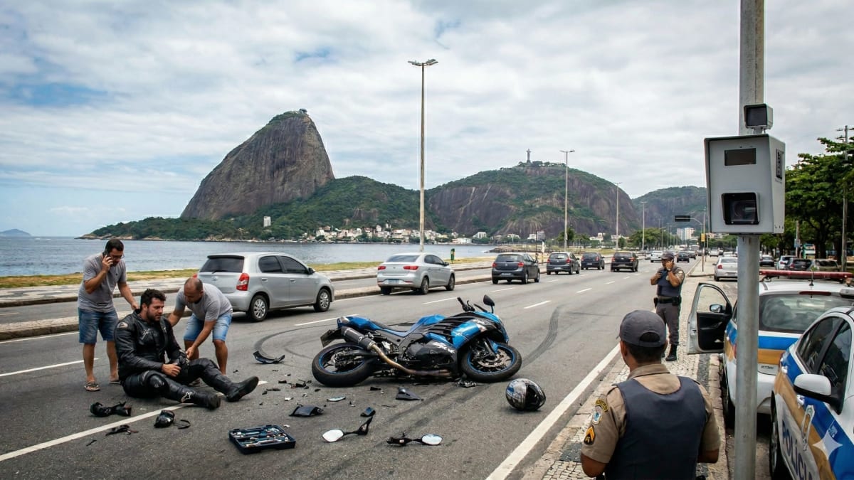 Acidentes com motocicletas dominam atendimentos de trânsito no Rio de Janeiro