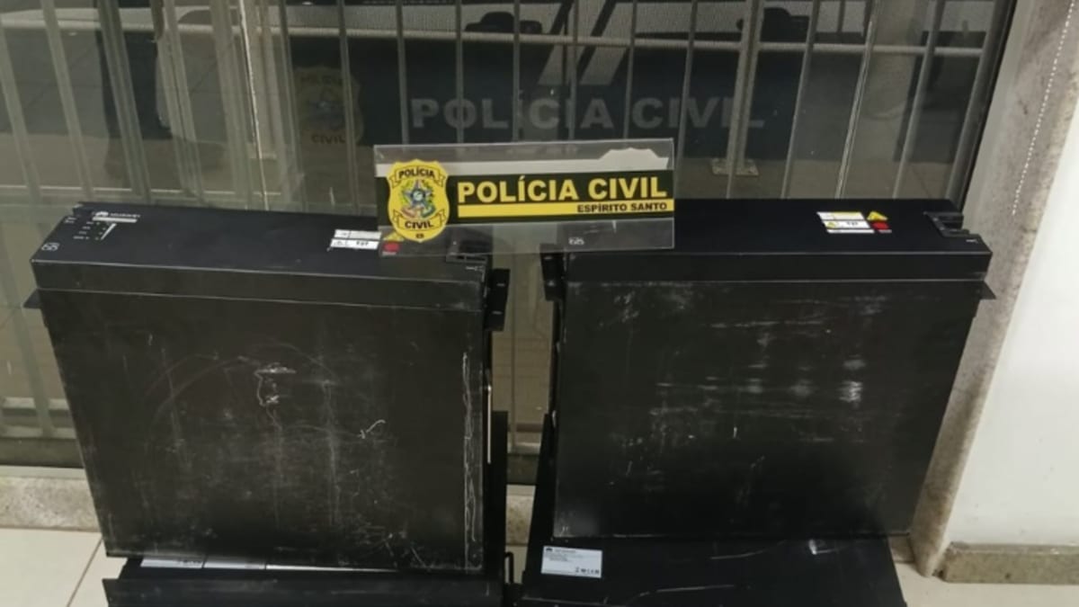Homem é preso em Viana com oito baterias de lítio furtadas de estações de telefonia móvel
