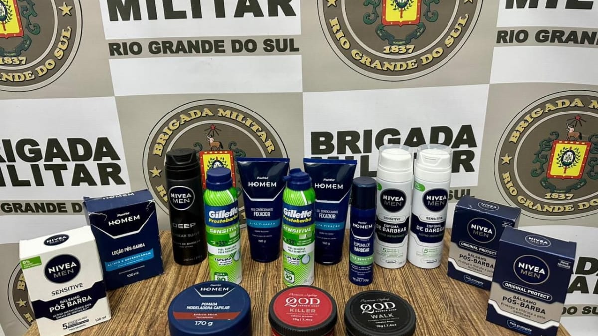 BM recupera mais de R$ 600 em mercadorias furtadas de farmácia em Farroupilha