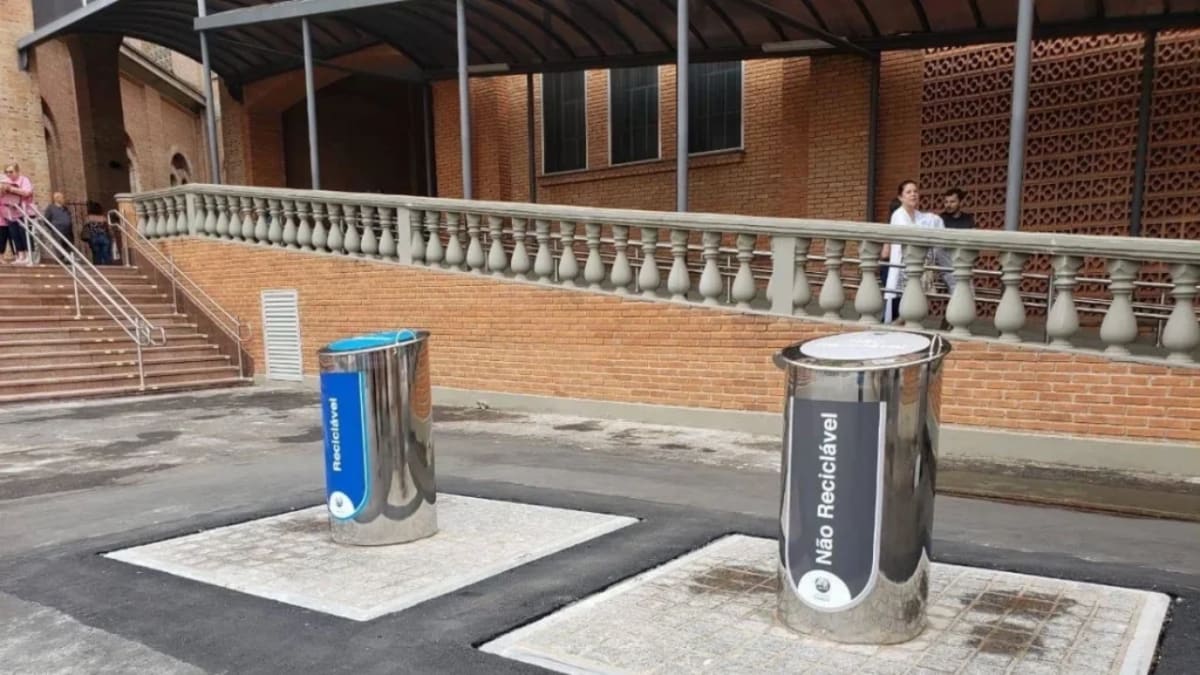 Instalação de lixeiras subterrâneas começa em Rio do Sul