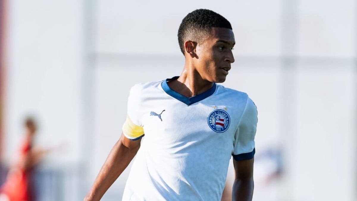 Lateral-direito Cailan, da base do Bahia, é convocado para Seleção Brasileira sub-16