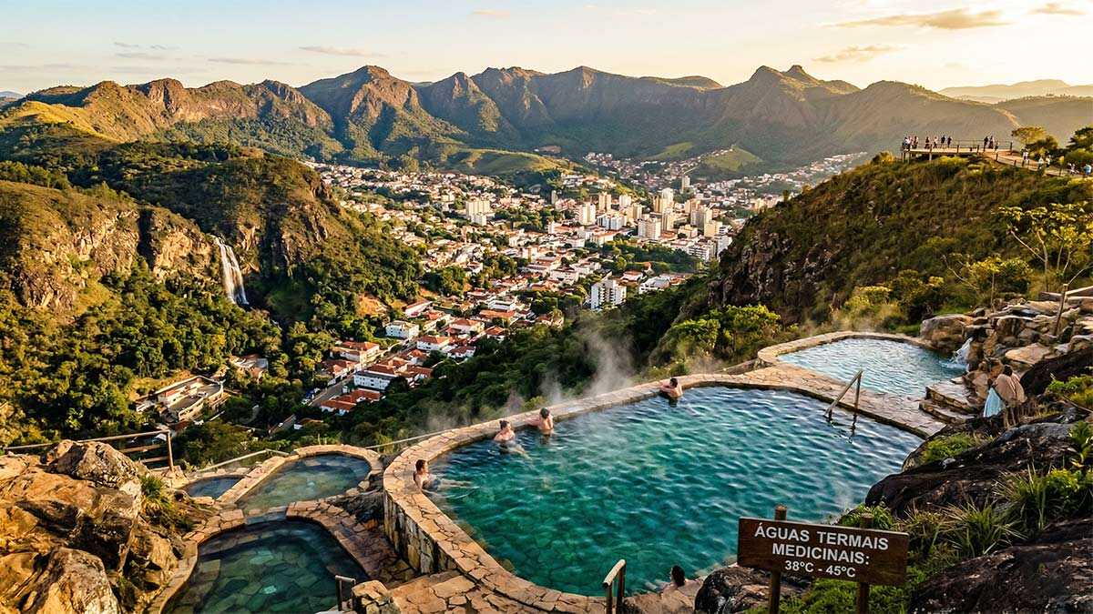 Poços de Caldas: cidade moldada por vulcão extinto e conhecida por águas termais medicinais