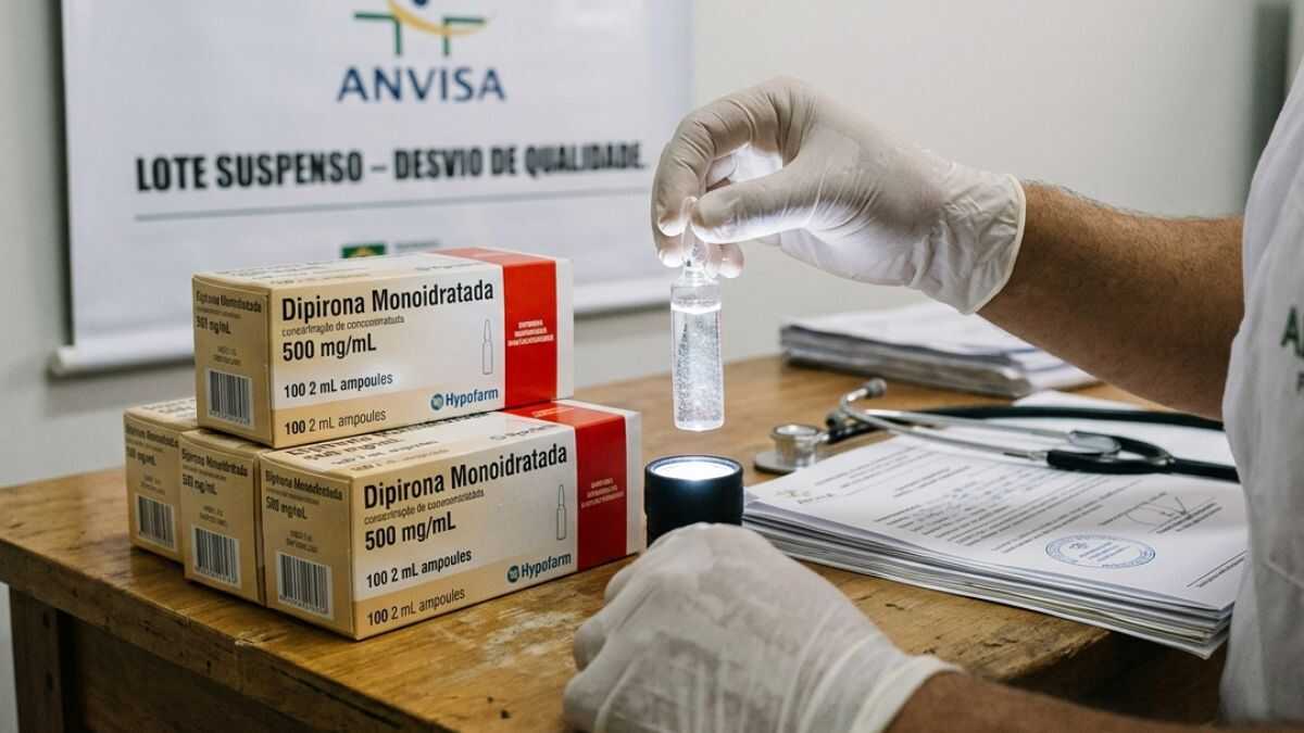 Anvisa suspende lote de dipirona e insumos para emagrecimento por irregularidades sanitárias