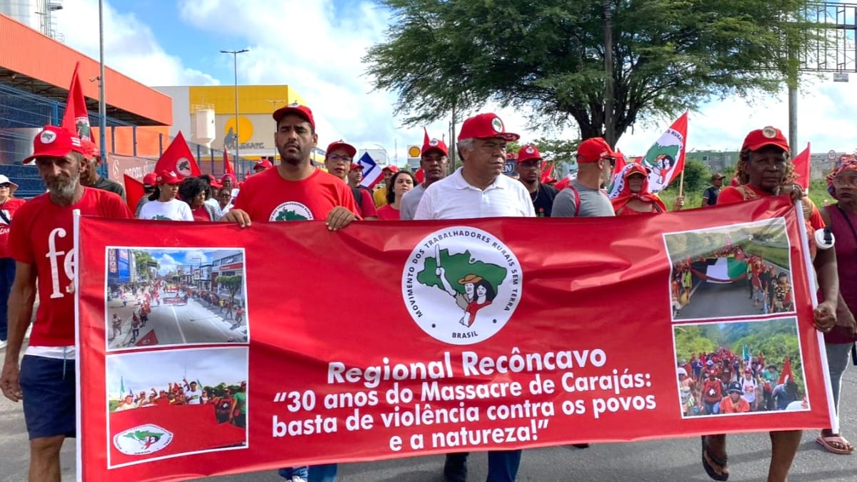 PT Bahia participa da Marcha Estadual pela Reforma Agrária que sai de Feira de Santana rumo a Salvador