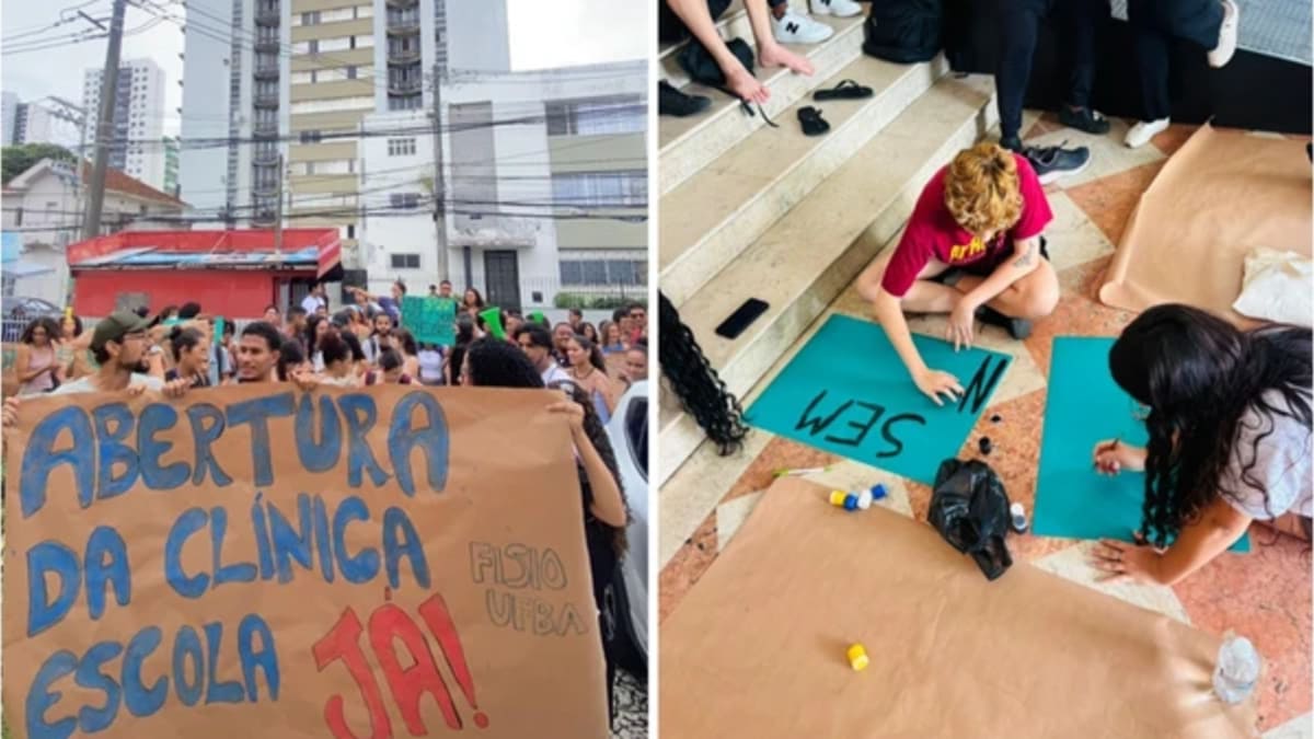 Estudantes de Fisioterapia da UFBA ocupam prédios em protesto contra falta de professores e suspensão de disciplinas
