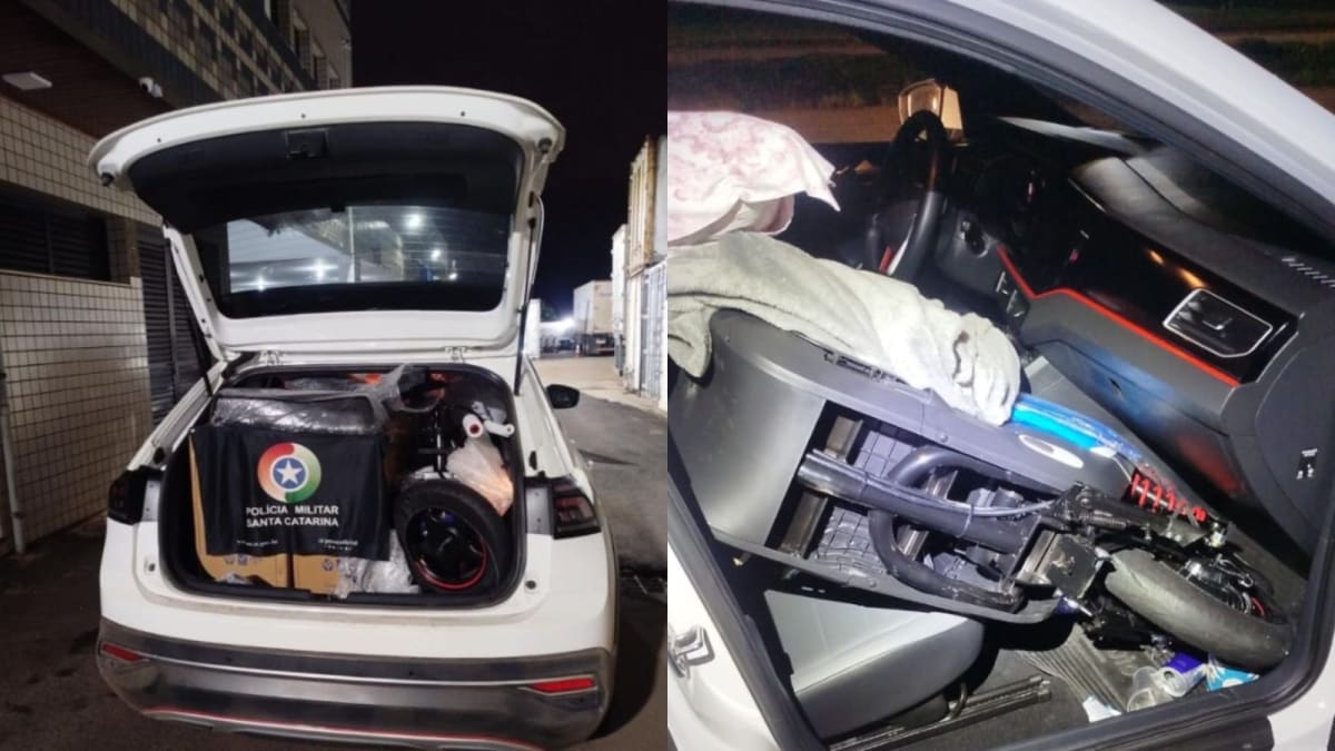 Quatro motos elétricas do Paraguai sem nota fiscal são apreendidas em SC
