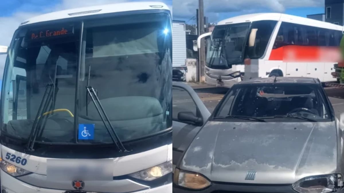 Colisão entre carro e ônibus deixa mulher ferida na BR-470 em Pouso Redondo