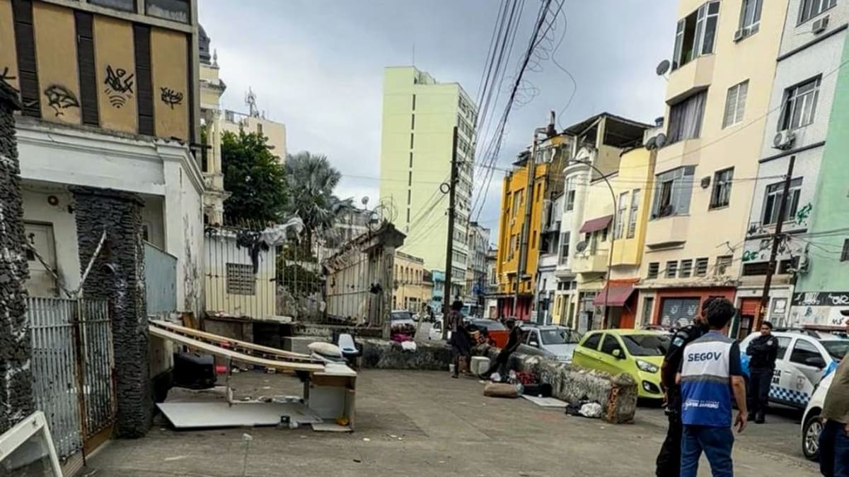 Força-tarefa desarticula ponto de consumo de drogas no Centro do Rio