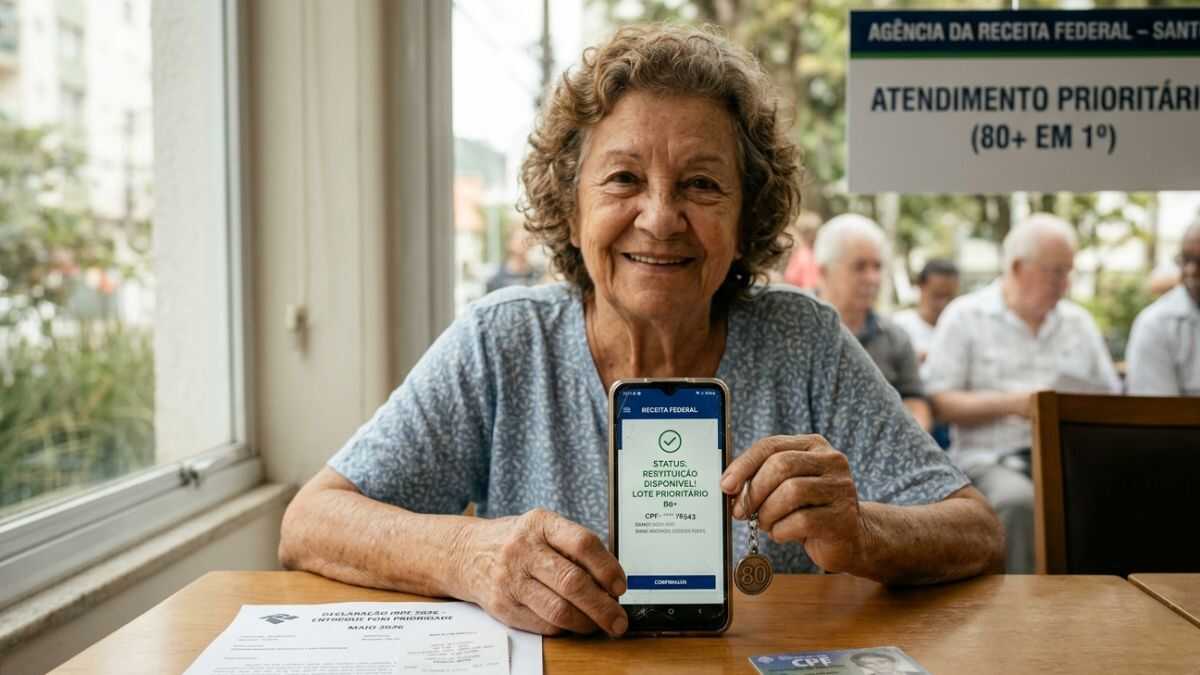 Lei estabelece prioridade máxima para idosos com 80 anos ou mais na restituição do Imposto de Renda 2026