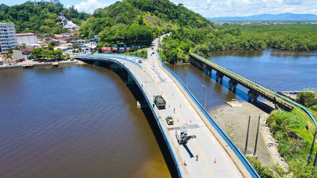 Ponte sobre o Rio Itanhaém terá manutenção e alterações no trânsito nesta sexta