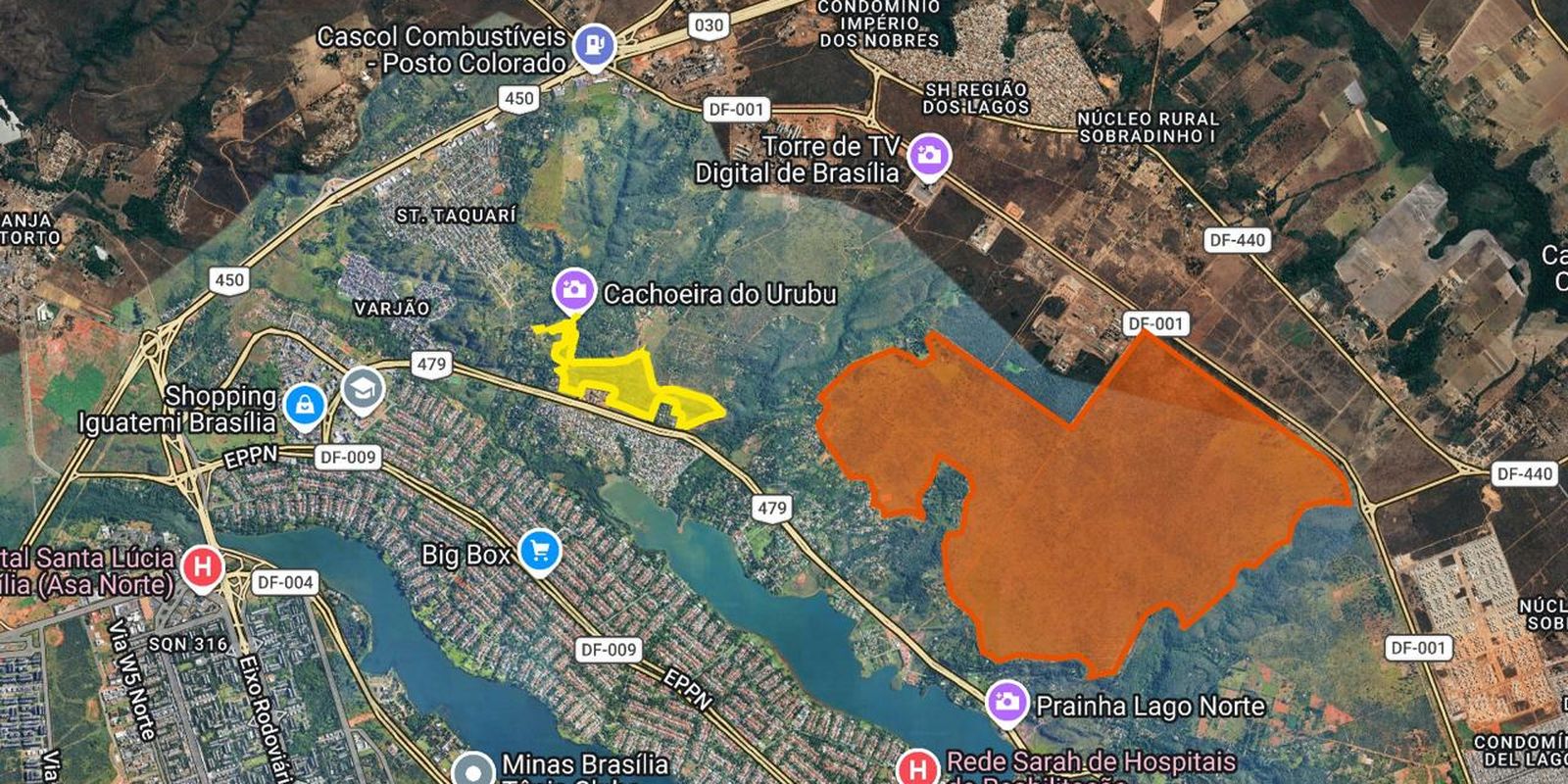 Parque da Serrinha não inclui área do projeto para salvar BRB