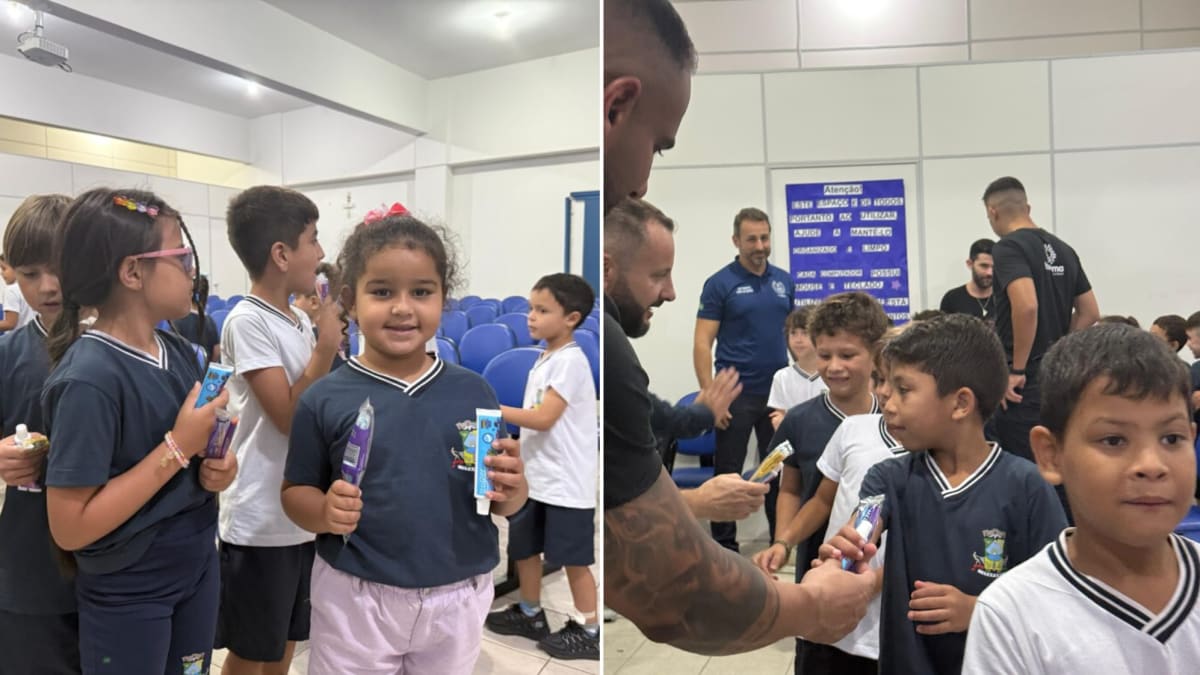 Itapema inicia programa Saúde Bucal nas Escolas com distribuição de kits de higiene