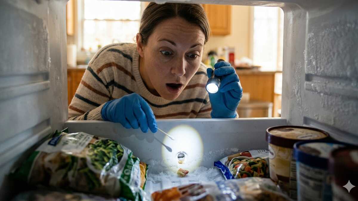 Dreno do congelador entupido causa vazamentos e acúmulo de gelo