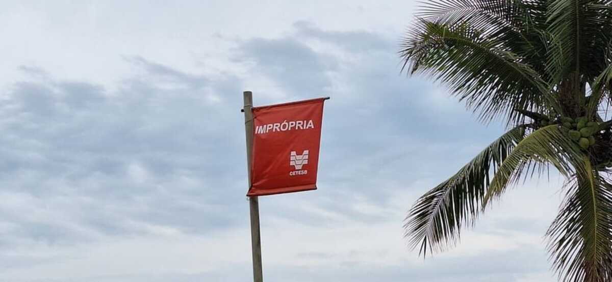 Quatorze praias do litoral de São Paulo estão impróprias para banho nesta semana