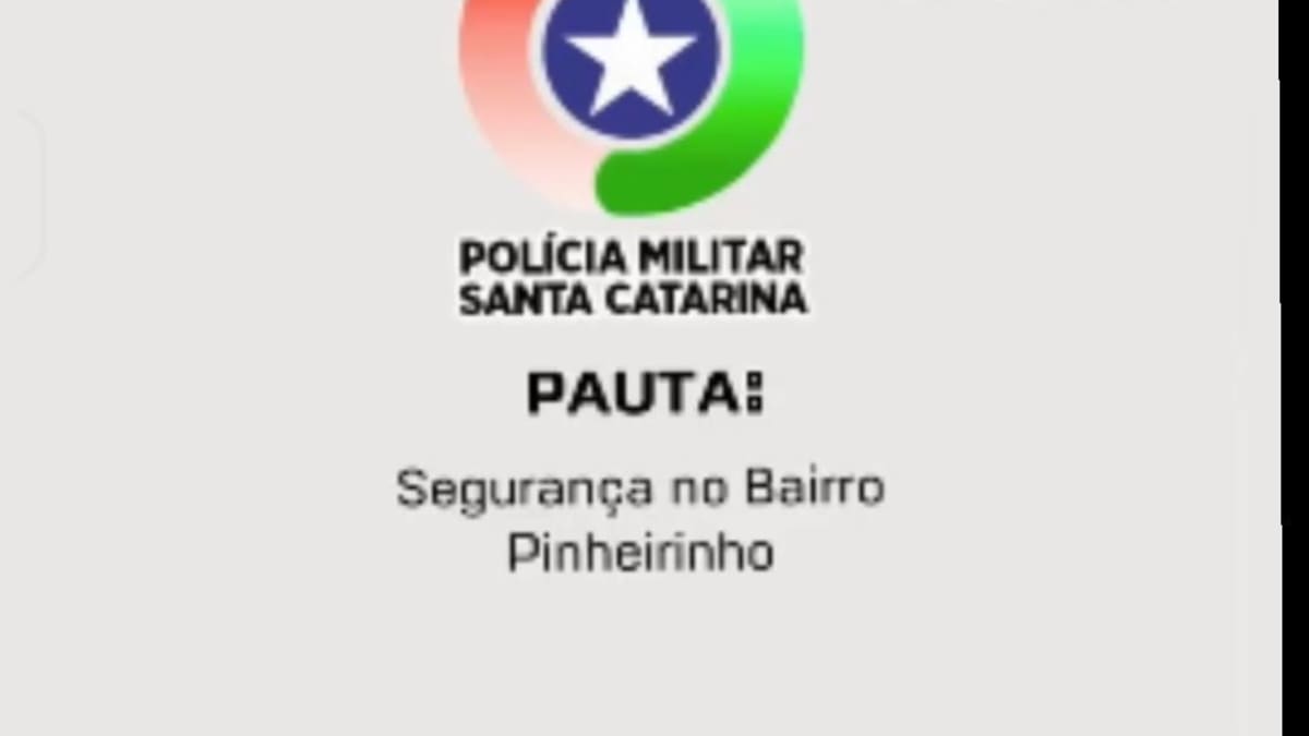 Moradores do Pinheirinho em Criciúma promovem reunião com a PM para discutir segurança
