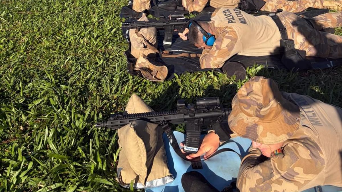Treinamento com fuzis em Araranguá reforça combate ao crime
