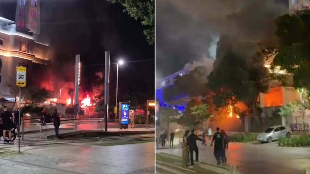 Incêndio atinge Edifício Touring durante a madrugada no Rio de Janeiro