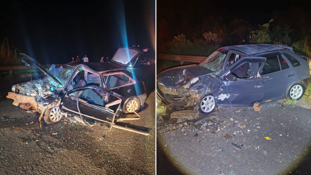 Quatro pessoas ficam feridas em acidente entre dois carros na SC-480