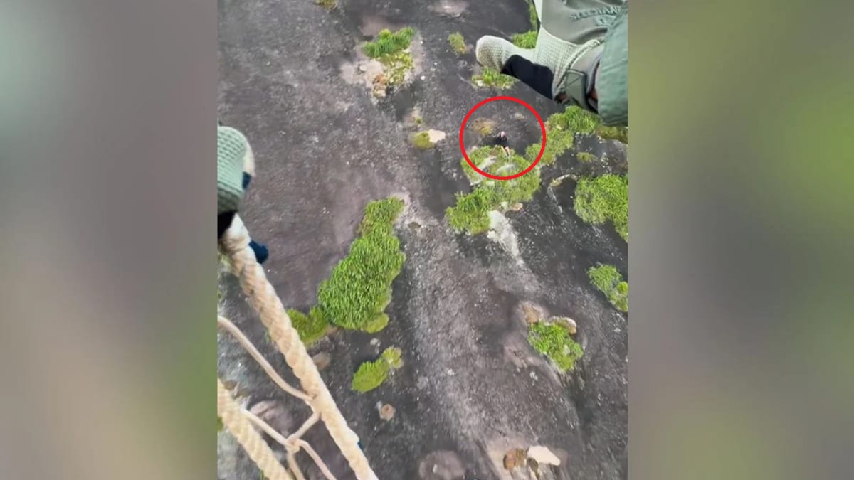 Escalador é resgatado após queda no Monte Aghá, em Piúma