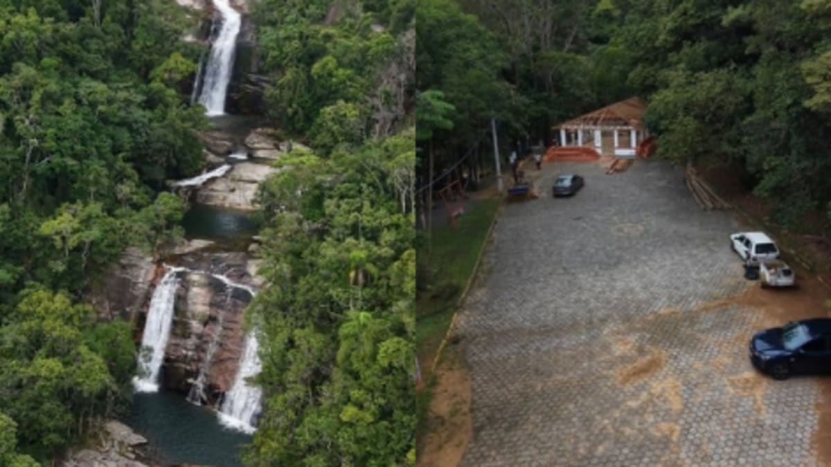 Cascata do Fernandes em São João Batista será restaurada e poderá reabrir para banho