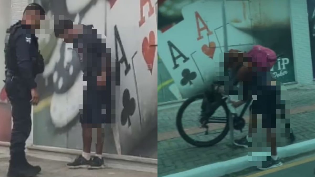 Homem é confundido com ladrão ao tentar destravar cadeado de bicicleta em Balneário Camboriú