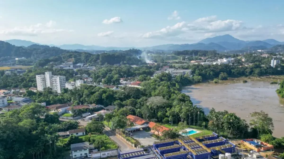 Obras da ETA 5 Blumenau avançam para nova fase construtiva