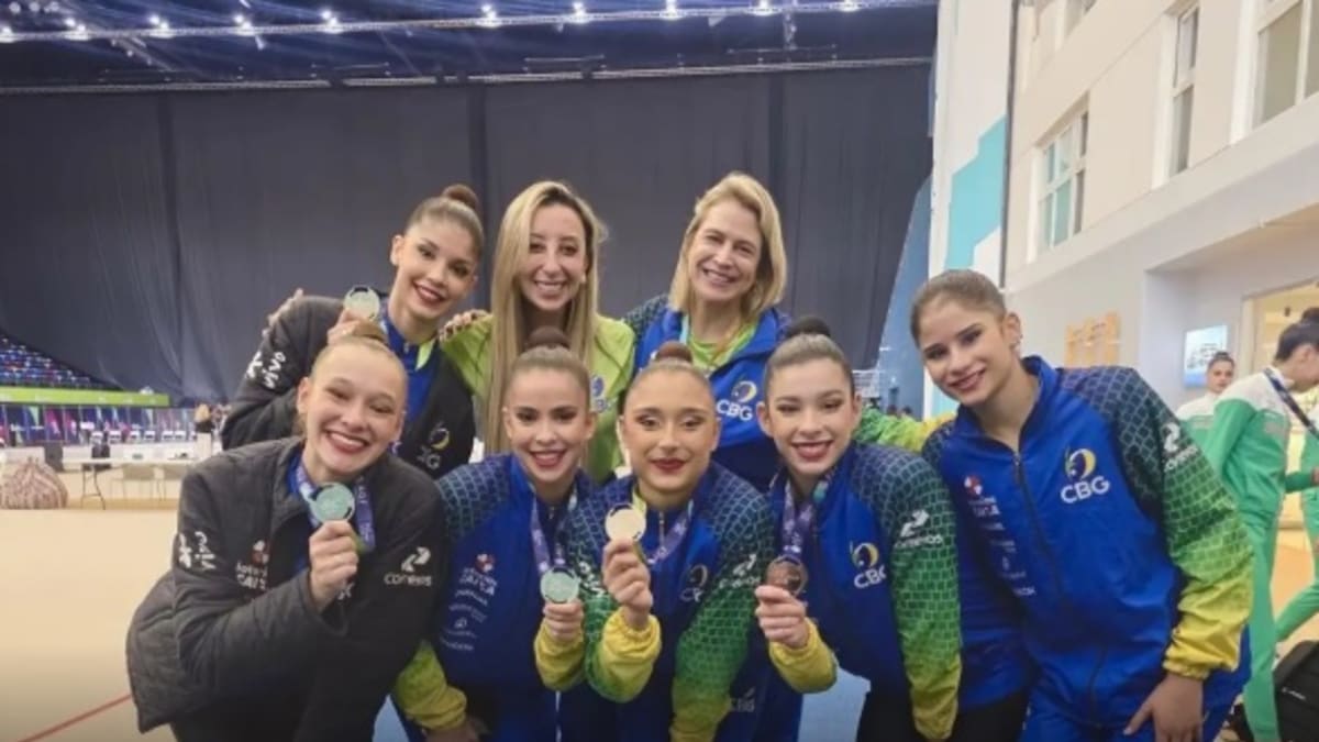 Brasil conquista prata na Copa do Mundo de ginástica rítmica em Baku