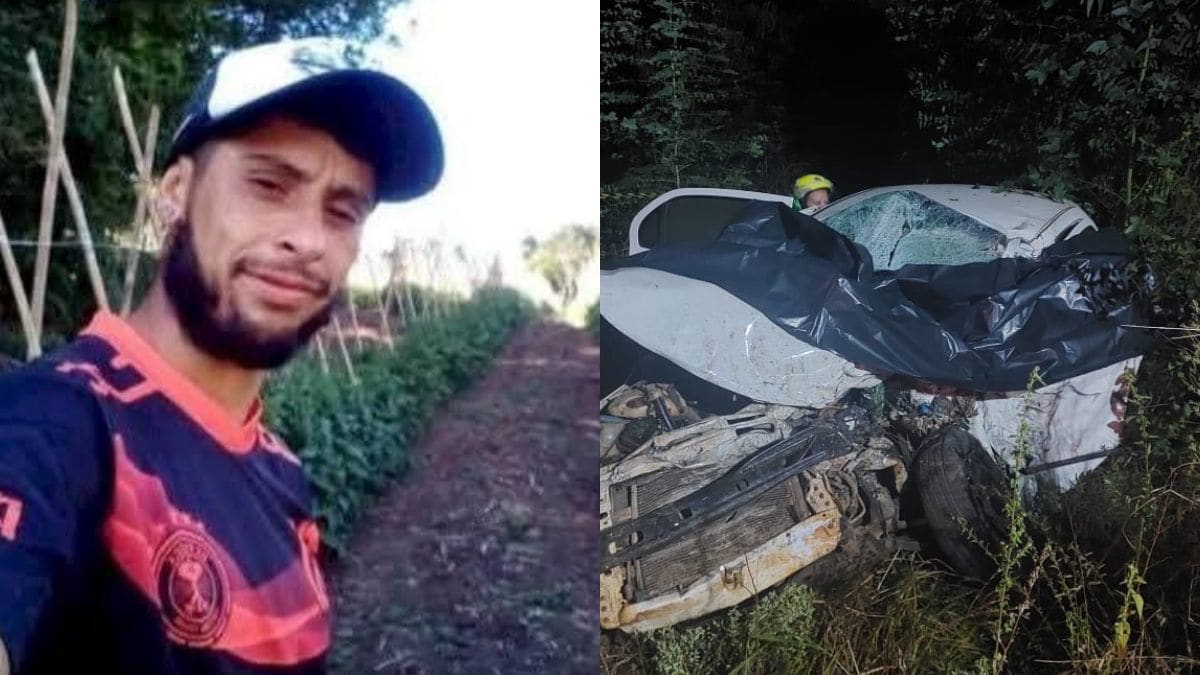 Pai e bebê morrem em acidente na SC-350 em Lebon Régis; motorista embriagado é preso