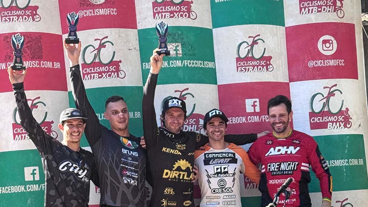 Atletas de Jaraguá do Sul se destacam no Campeonato Catarinense de Downhill