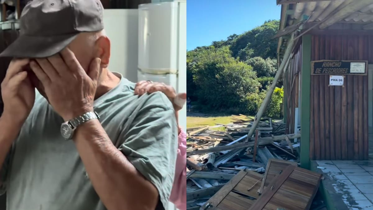 Bar que ocupava a praia dos Naufragados desde 1962 é demolido por ordem da Justiça em Florianópolis