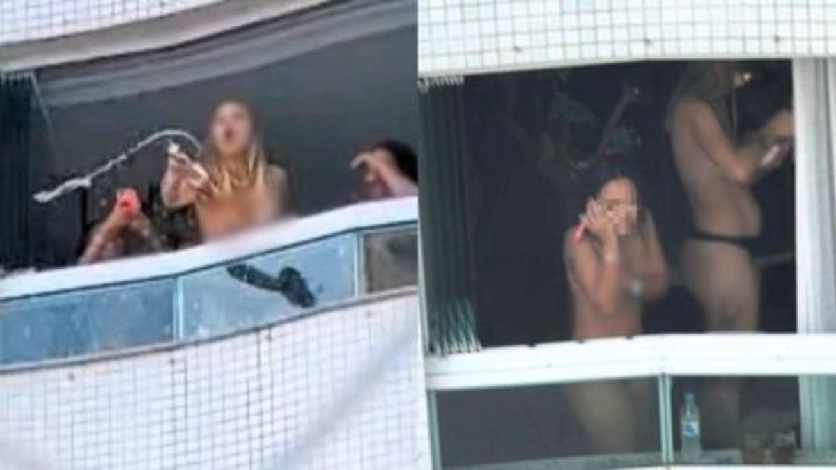 Festa em apartamento de Balneário Camboriú termina com mulheres nuas na janela e perturbação aos vizinhos