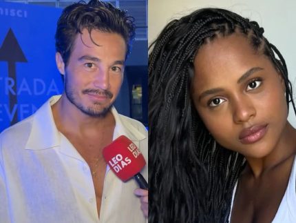 Duda Santos e Tiago Iorc trocam carinhos em evento no Rio