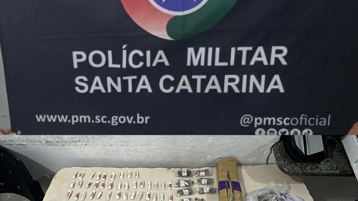Pai usa filho de 14 anos para entregar drogas em Itapema e é preso pela PM