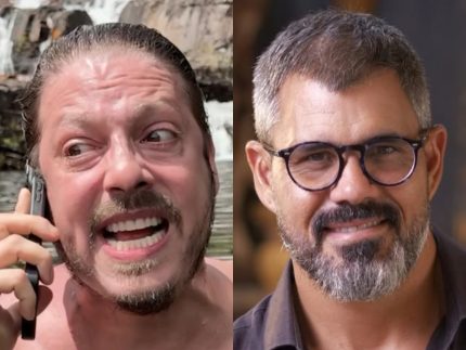 Fábio Porchat ironiza Juliano Cazarré e seu curso para fortalecer homens