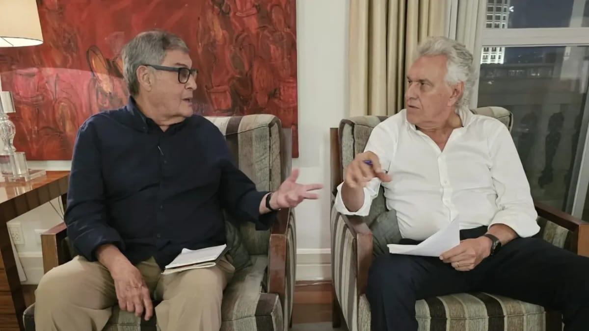 Caiado inicia elaboração de plano de governo com Roberto Brant em São Paulo