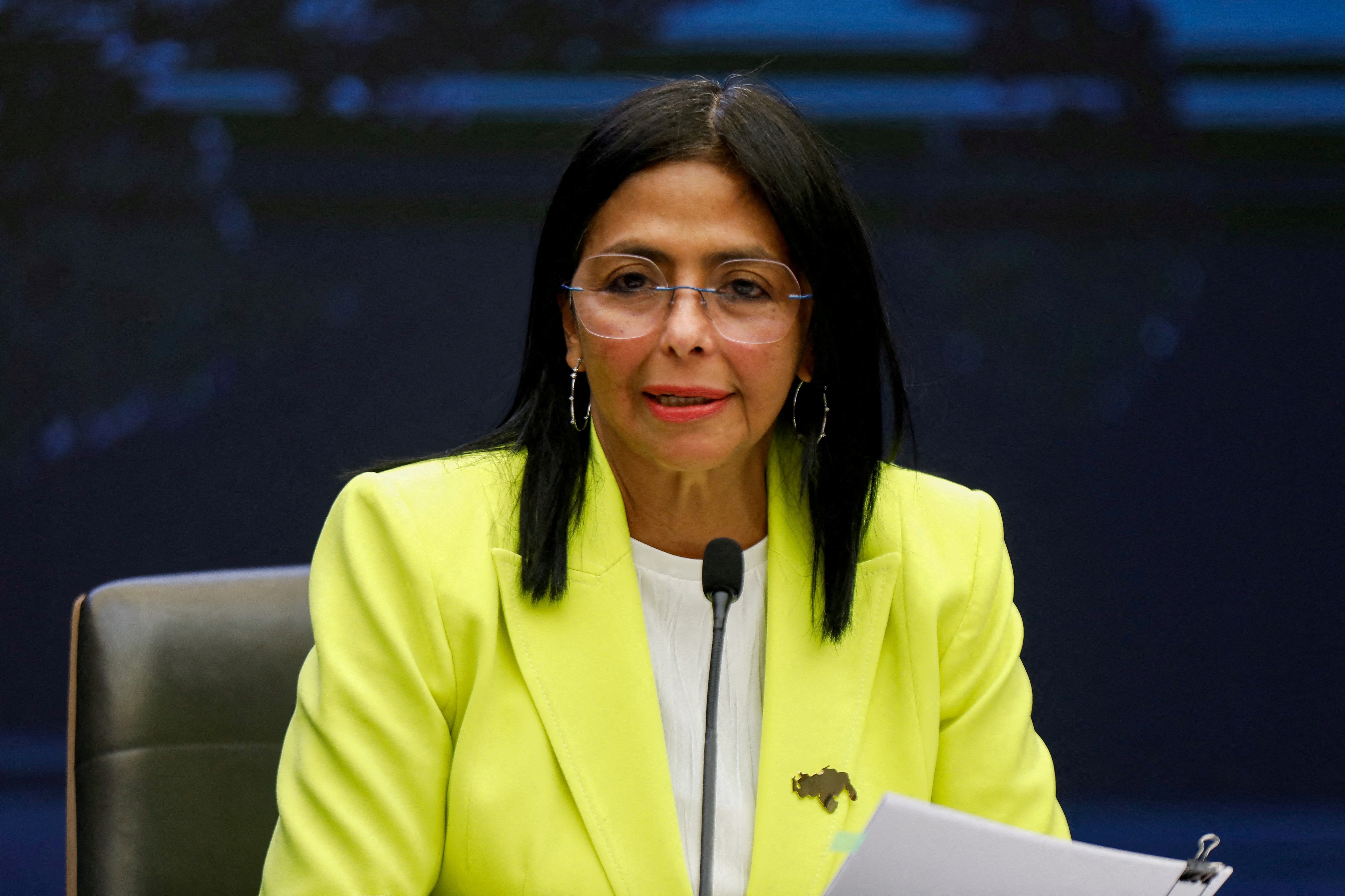 Relatório sigiloso indica apoio a Delcy Rodríguez na Venezuela