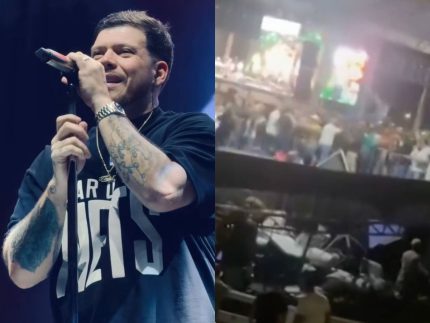 Camarote desaba em show de Ferrugem em Minas Gerais e deixa cinco feridos
