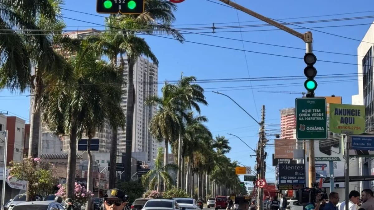Com “Onda Verde”, deslocamento fica até 30% mais rápido em Goiânia, aponta prefeitura