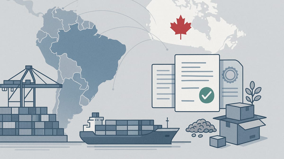 Brasil e Canadá avançam em rodada técnica do acordo Mercosul-Canadá