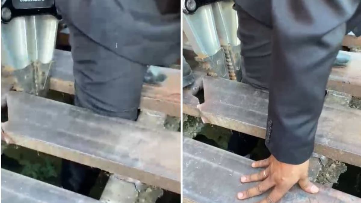 Homem fica ferido ao prender perna em mata-burro durante trabalho em Betim
