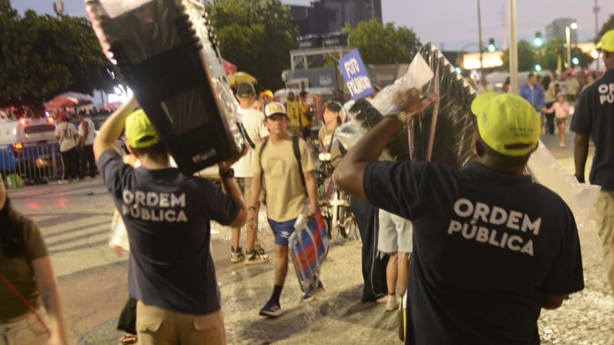 Secretaria de Ordem Pública atua durante show Todo Mundo no Rio em Copacabana