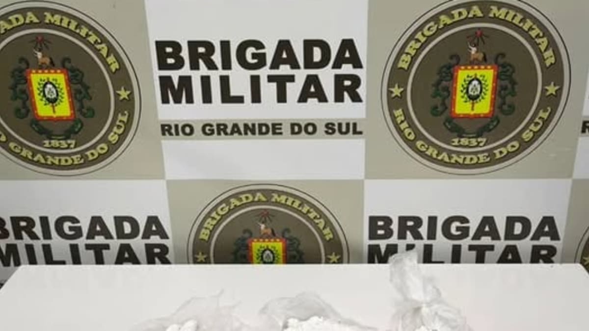 Brigada Militar prende homem com 180g de cocaína e crack em Serafina Corrêa